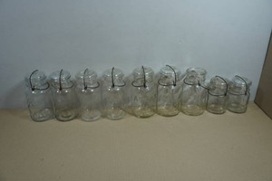 Vintage Atlas E-Z Seal Clear Glass Jars