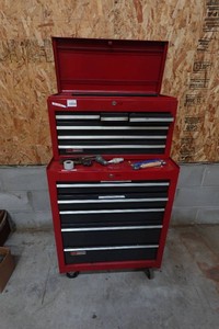 Metal Rolling Tool Chest with Tools