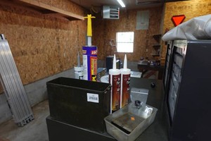 Outdoor Fireplace Block Adhesive and Assorted Hardware