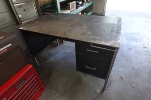 Metal Topped Desk