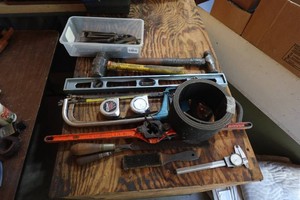 Assorted Tools - Hammers, File, Tape Measures, Level