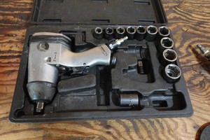 Air Impact Wrench and Socket Set - 12 Drive