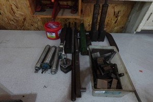 Assorted Machine Components - Hydraulic Rams, Large C-Clamp