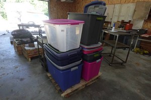 Pallet of Storage Bins
