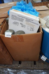 Assorted Candle Making Supplies - Wax, Jars, Stickers, Pot.