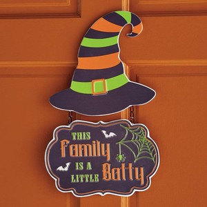 Batty Family Halloween Sign