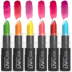 LIVAURA MOODmatcher Long Lasting Lipstick for Women 6 Pack   Color Changing Moisturizing Cream Lipsticks, Smudge Proof Lip Stick, Easy to Apply Lip Makeup