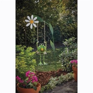 Solar Swinging Frog Stake