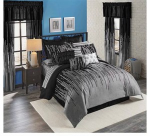 $199 Gilda 30-Piece Complete Comforter and Curtain Set with 2 Coordinating Sheet Sets