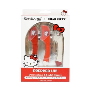 $120 12 PACK The Cr me Shop x Hello Kitty Prepped Up Dermaplane Razors - One Blade for Gentle Exfoliation, Dermaplaning, Facial Hair Removal and Eyebrow Shaping- 3 in each box