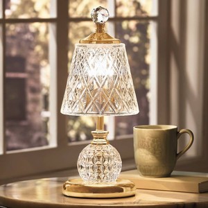 Traditional Gem Touch Lamp - Gold
