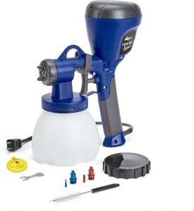 $85 HomeRight C800971 Super Finish Max, Includes 3 Brass Spray Tips, 3 Spray Patterns, Easy to Clean HVLP Paint Sprayer, Great for Furniture, Cabinets, Trim & More, Sprays Stains, Sealers & Latex Paints