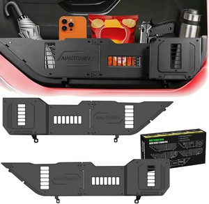 $70 Front Door Pocket Metal Storage Box for Jeep Wrangler JL JLU 4XE 2018-2025 & Gladiator JT 2020-2022 2023 2024 2025 Accessories Door Storage Organizer (JL-Advanced-Upgraded)