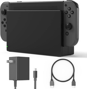 $40 TV Dock Station for SwitchSwitch OLED Replacement 3-in-1   Includes Original IC Module, AC Charger & High-Speed HDMI Cable, Supports 1080P HD Output & Console Charging (Not Compatible with Switch 2)