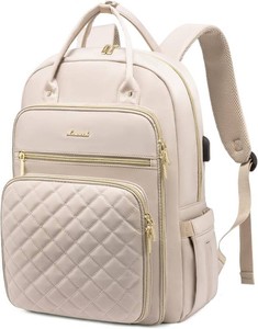 $22 LOVEVOOK Laptop Backpack for Women, Water Resistant Travel Work Backpacks Purse Stylish College Business Teacher Nurse Computer Bag with USB Charging Port, Fits 15.6 Laptop