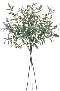 $23 SHACOS 3 PCS 39 Fake Olive Tree Branches Olive Stems Large Tall Artificial Greenery Stems Bulk Faux Olive Branches for Vase Olive Leaves Plant Branch Greenery Decor