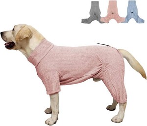 $27 Dog Pyjamas PJS Sweater Clothing and Loungewear Suitable for Medium to Large Breeds of Dogs, Neutering Suits, Extra-Large Stretch Fabric, Four-Legged Dogs Clothes Pyjamas(Sweater Pink, 3XL)
