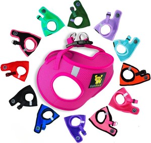 EcoBark Step in Dog Harness, Pink, X-Small, Tiny Soft Mesh Toy Breed  Eco-Bright Teacup Dog Harnesses for XXS, XS, & Small Dogs, Reflective & Adjustable Mini Body Halter Vest, No Choke
