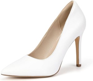 $32 IDIFU IN4 Womens Pumps High Heels Closed Toe Stiletto Pointed Toe Dress Shoes Wedding Prom Bridal Daily Work Office Business Trendy Fashion Sexy Comfortable Pumps Dressy Shoes Size 7
