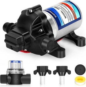 $54 High-End RV 2088-554-1442088-403-144 Fresh Water Pump,12v Diaphragm pump,12v 3.5 Gallons per Minute,45 psi,12 npt Connection,No Noise,Includes Detachable Filters