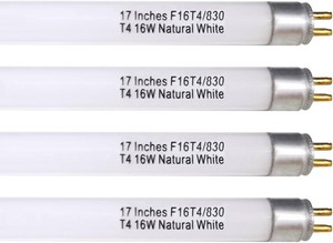 $23 Celiwace F16T4 17 Inch Fluorescent Light Bulb 16W for Furnlite FC 952, T4 16 Watt Fluorescent Tube for Westek 20125 FA200WBC, Warm White G5 Base 4 Pack