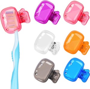 6 Pack Toothbrush Covers Portable Toothbrush Protectors Coverings Clips Tooth Brush Storage Head Cover Cap Tooth Brush Covers for Kids Bathroom Home Travel Tooth Brush Case