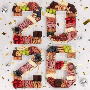 2026 Graduation Decorations - Graduation Centerpieces for Tables - 2026 Numbers Charcuterie Board Box - 10 Serving Paper Tray Decoration for Kindergarten Preschool High School College Party Supplies