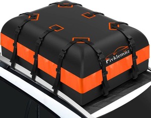 $72 21 Cubic Rooftop Cargo Carrier Waterproof Soft Car Roof Bag  for All Top of Vehicle withWithout Rack Includes Topper Anti-Slip Mat  Reinforced Straps  6 Door Hooks  Luggage Lock