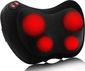 $33 Papillon Back Massager with Heat,Shiatsu Pillow for Body Pain Relief  Deep Kneading Massager for Neck,Shoulder,Foot&Lower Back,Body Muscle Relaxation,Gifts for WomenMomDad,Fathers Day Dad Gifts
