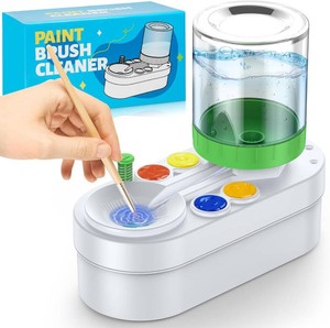 Paint Brush Cleaner Painting Supplies for Kids, Paint Station, Paint Water Brush Rinser Cup(Running Water Circulation), Art Supplies for Kids&Adults, Birthday Gifts for Kids, Adulta