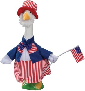 $22 Gaggleville Uncle Sam Goose Outfit, Fits Large 23 H Statue, by Fox Valley Traders