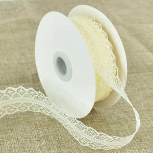 Lace Trim Ribbon Cream White 1.2 Inch Wide Vintage Pattern Roll Ribbons 25 Yards for Gift Wrapping Valentines Day Floral DIY Bridal Wedding Birthday Party Decorations Halloween Christmas