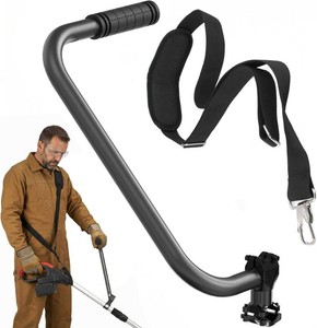 $26 SporGain Upgraded Weed Eater Handle, Ergonomic Trimmer Handle Extension with Adjustable Shoulder Strap, Weedeater Handle with Bracket Clamp, Trimmer Grip for Trimming, Lawn Care and Landscaping