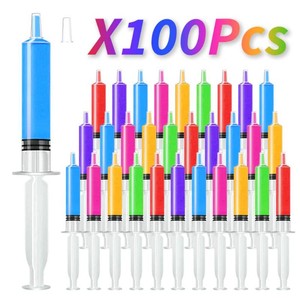 $21 Jello Shot Syringes 100 Pack with Tip Cap for Adults Kids, 10ml Party Liquid Syringe BPA-Free Suringes Shooters for Jello Shots, Halloween, Thanksgiving, Christmas, Bachelorette Parties, Nurses, Graduation Party