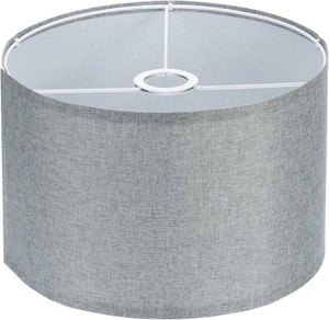 PATIKIL Drum Lamp Shades, 12x12x8 Linen Lamp Shade Easy Assembly Lampshade for Table Lamps Floor Lamps Pendant Lights, Gray