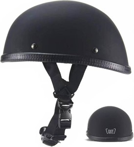 $37 Motorcycle Half Helmet, DOT Approved Adult Men Women Retro Open Face Helmets, Helmet for Adults, Half Shell Helmet
