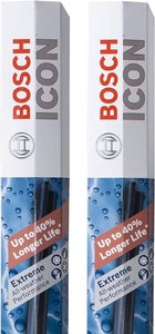 $53 BOSCH 26A17A ICON Beam Wiper Blades - Set of 2 Blades (26A & 17A)  Driver and Passenger Side Extreme All-Weather Performance and Up to 40% Longer Life