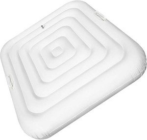 $34 Inflatable Hot Tub Cover Energy Saving Lid Compatible with SaluSpa Coleman Spa for Outdoor Hot Tub Windproof Rain-Proof Cover Protector for Hot Tubs Durable Energy-Saving (Square-4.2ft-Handle)