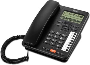 $40 Ornin 2-Line Corded Telephone Systems for Small Business and House, Desk Phone Only (Black)