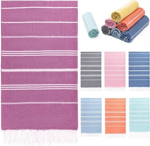 Aegero Turkish Beach Towel, 36x71 Quick Dry Sand Free Oversized, Rose red  Bath Pool Swim Towel, Lightweight Travel Camping Hiking Picnic Cruise Accessories Vacation Essentials