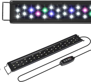 AQUANEAT LED Aquarium Light for 16 to 20 Inch Fish Tank, Auto On Off with Timer, Full Spectrum, Adjustable Brightness, Daylight Moonlight Mode, for Fresh Water Low-to-Mid Light Plants