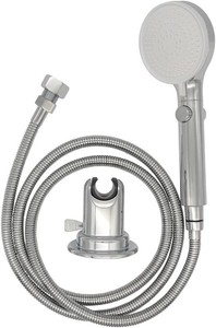 $33 RV Outdoor Shower Head Kit with Garden Hose Fitting and Suction Cup - RV Outside Shower - Easily Installed and Removed On Outside of Camper(RV Shower Head Kit with onoff switch, chrome)