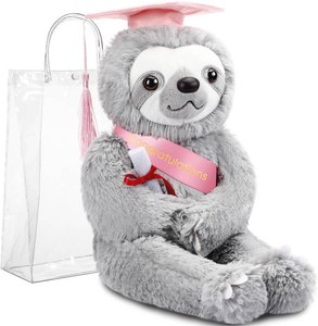 Hollowfly 2026 Graduation Gifts Plush Bear 10 Inch Stuffed Animal Signature for Class of 2026 Graduation Congratulations Bear with Cap Plushies for Students