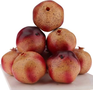 $24 Woration 6PCS Artificial Pomegranates Fake Fruit Realistic  vivid faux pomegranate, Kitchen home desk office restaurant decor, Wedding centerpiece & photography prop, Plastic decoration
