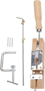 $22 Beehive Frame Eyelets Puncher, 3-Needle Comb Drilling Machine for Beekeeping, Ergonomic Handle, Wood & Stainless Steel, Fast & Efficient Hole Punching