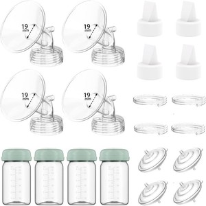 $36 4 Full Pump Parts Kits for Spectra S1S29 PlusSynergy Gold, Replacement Kit for Spectra Pump Parts 4PC,Include 19mm Flange, Duckbill Valve, Tube, Bottle, Backflow Protector, Not Original Accessories