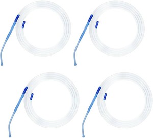4 units suction tubing with detachable porous end design handle Each suction tube kits is 6.8 feet long