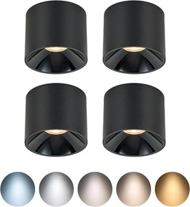 $110 5CCT 12W LED Ceiling Spotlight Dimmable 2700K3000K3500K4000K6000K Selectable Spot Lights Indoor CRI95 Flush Mount Lights Fixture 36  for Living Room Hallway Foyer 4 Packs  4.72