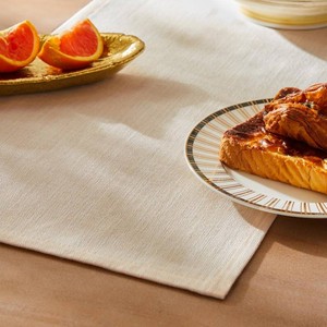 ZeeMart Rustic Cotton Linen Table Runner, 13x60 Inches Cream  Farmhouse Style Linen Table Runners 60 Inches Long, Washable Kitchen Dining Table Decoration for Home Party Decor
