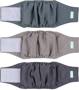 $27 wegreeco Washable Male Dog Belly Band (Stylish Pattern)- Pack of 3 - Washable Male Dog Belly Wrap, Dog Diapers Male (X-Large)